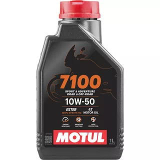 Aceite Sintético Motul 7100 10w-50 Para Motores De Motocicletas Y Cuatriciclos De 4 Toneladas, 1 Litro