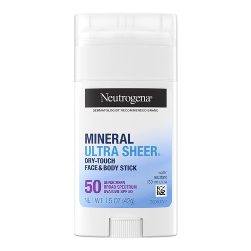 Neutrogena Mineral Ultra Sheer 50+  Barra Proteccion Solar