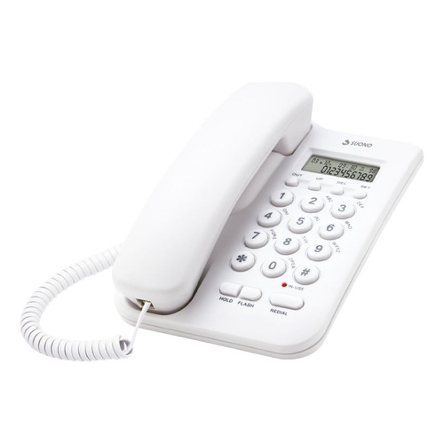 Teléfono Fijo Con Cable N-INC KXT076CID Color Blanco
