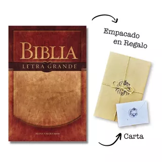 Biblia Letra Grande Reina Valera 1909 Tapa Blanda
