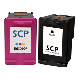 Combo Cartucho Alternativo Scp 60 Xl Negro Y Color 