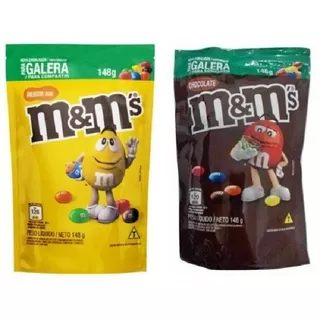 Chocolate Confeito M&ms Amendoim Ou Chocolate 10un X 148g 