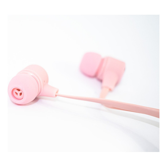 Audífonos Stereo Con Cable Yaku Bass Rosado Color Rosa