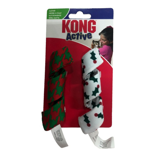 Kong Holiday Cat Active Curlz 2 Piezas H21c155