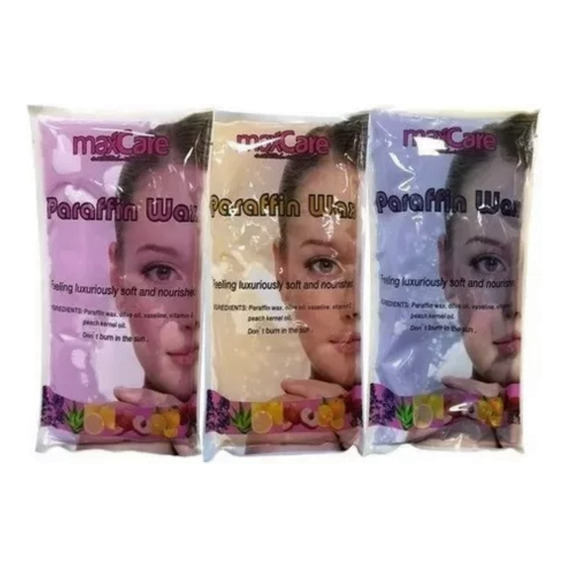 Set X5 Cera Parafina Manos Pies Rosa Maxcare  450g Gms