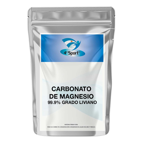 Carbonato De Magnesio Puro Usp 250 Gr Liviano 4+ Sabor Característico