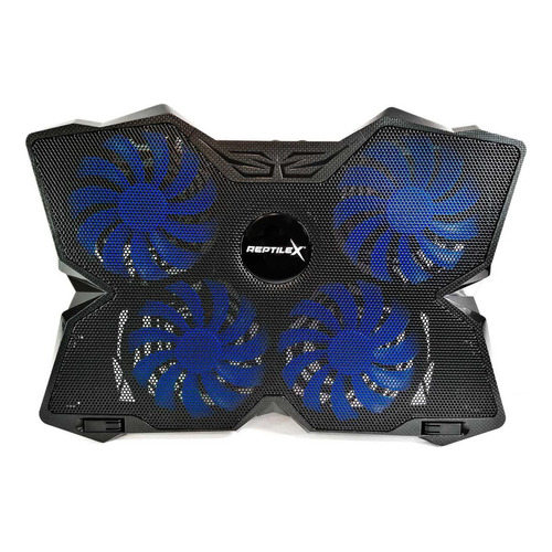 Ventilador Notebook Gamer Reptilex Pro 4 Aspas Led Rx0026 Pr Color Negro Color del LED Azul