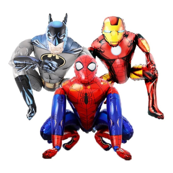 Pack 3 Globos Superheroes 3d