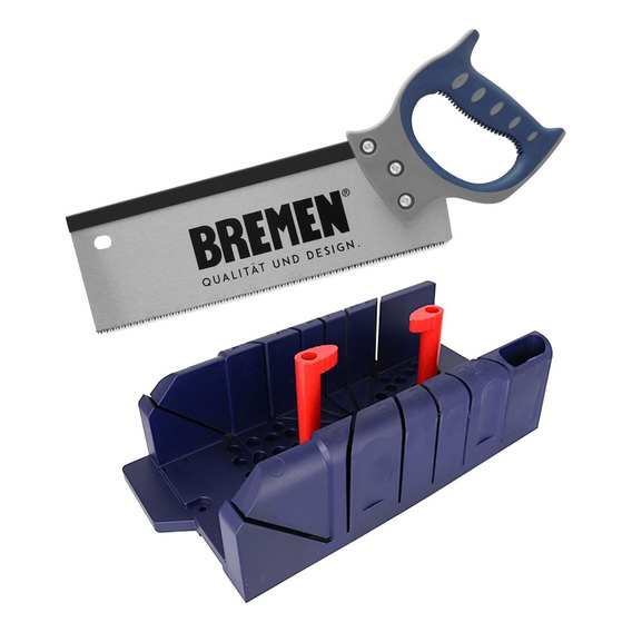 Caja Para Ingletes Bremen 7492 + Serrucho Costilla 3377 Dgm