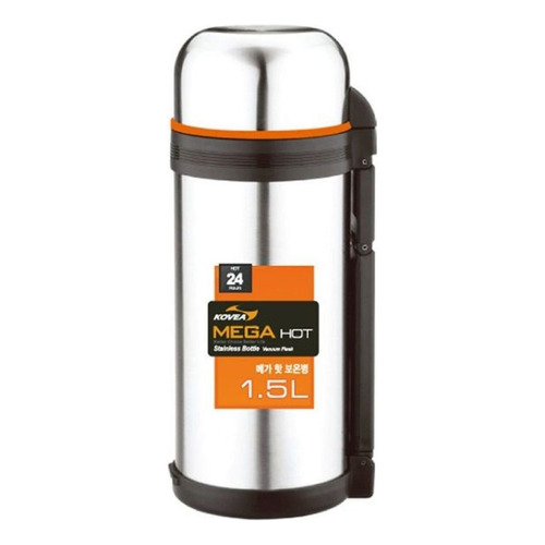 Termo Kovea Mega Hot de acero inoxidable 1.5L plateado