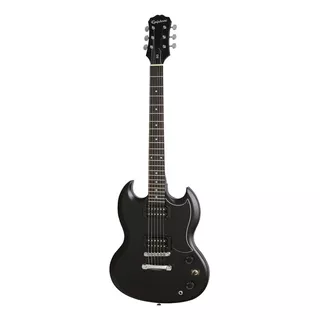 Guitarra Eléctrica EpiPhone Sg Special Ve De Álamo Ebony Con Diapasón De Palo De Rosa