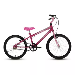 Bicicleta Aro 20 Melody Princesa Rosa C/ Banco Personalizado