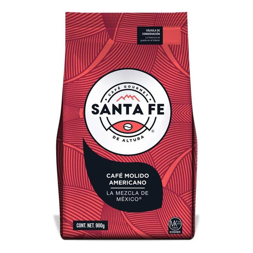 Café Tostado Y Molido Santa Fe Regular De 900 G