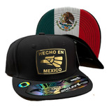 Gorra Hecho En México Placa Gold Visera Mexico