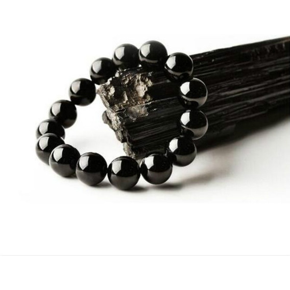 Pulsera Turmalina Negra Rl Joyas Piedras Naturales Energias