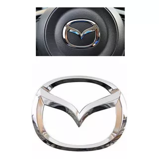 Emblema Logo Volante Timón Mazda 3 2 Bt50 57mmx45mm Cromado