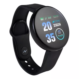 Reloj Inteligente Smartwatch Noga Sw09 Deportivo Negro Color De La Malla Azul