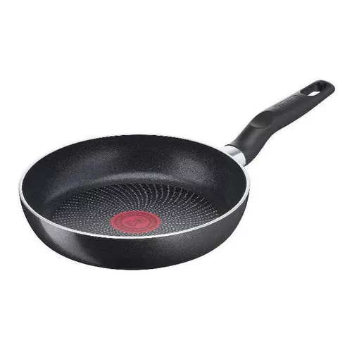 Set de sartenes  Tefal C42202S2A, 2 unidades, 20/26 cm, Para todo tipo de  cocinas, Revestimiento antiadherente, Aluminio, Negro