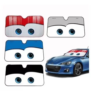 Parasol Cortina Auto Ojos Rayo Mcqueen Disney Cars Varios Colores