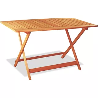 Mesa Plegable Madera 1.40x80 Ecomadera (opc Sillas) Premiun