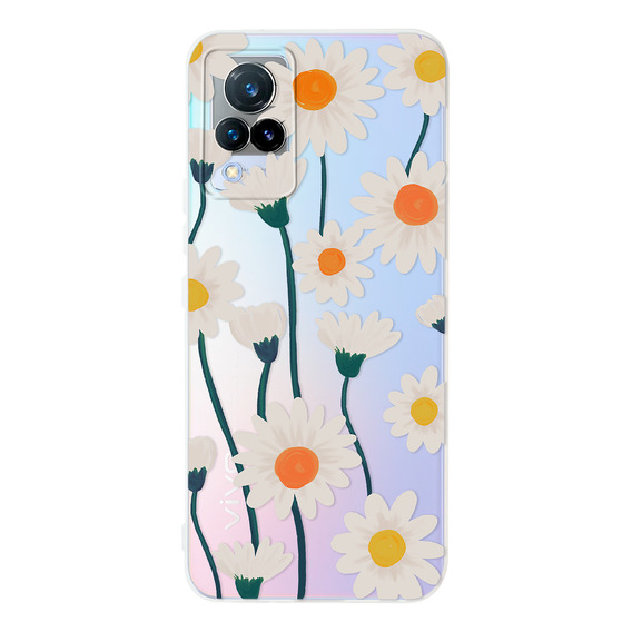 Funda Para Vivo Para Mujer Flores Margaritas Uso Rudo Tpu