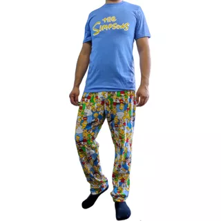 Pijama Caballero Playera Y Pantalón Estampado Hombre
