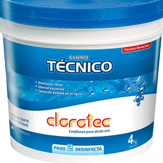 Cloro Tecnico Granulado Disolucion Lenta Clorotec 4kg