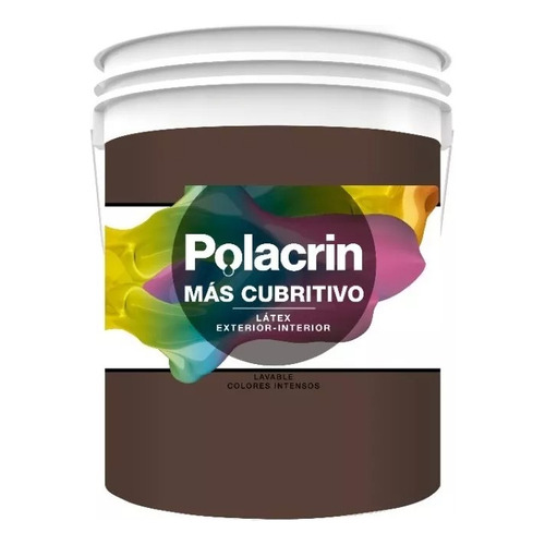 Polacrin Latex Premium Int/ext Colores X 1lt. -umox- Color Marrón