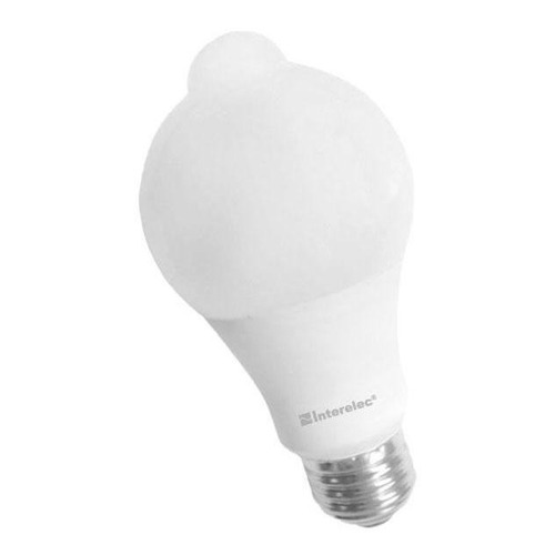 Lampara Led 10w Sensor De Movimiento Interelec Luz Fría Color de la luz Blanco