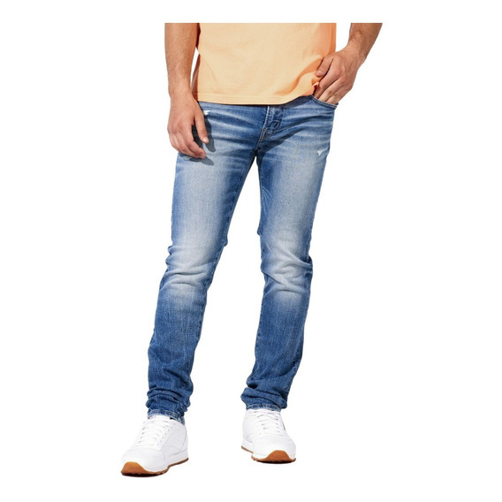 Jeans Skinny Fit Con Bulletholes American Eagle Para Hombre 