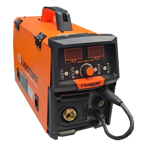 Soldadora inverter Lüsqtoff Soldadora EVO MIG-175 naranja y negra 50Hz/60Hz 220V