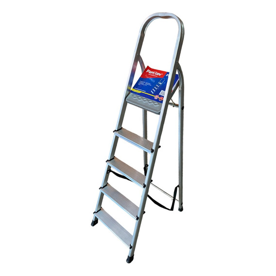 Escalera Plegable En Aluminio 5 Pasos Esf05a Ferton