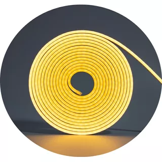 5 Metros Mangueira Led Neon Corte 2,5cm Flex 12v Alto Brilho Luz Branco-quente 110v/220v