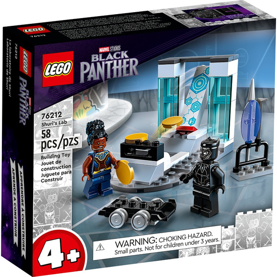 Lego Marvel - Laboratorio De Shuri (76212) Cantidad de piezas 58