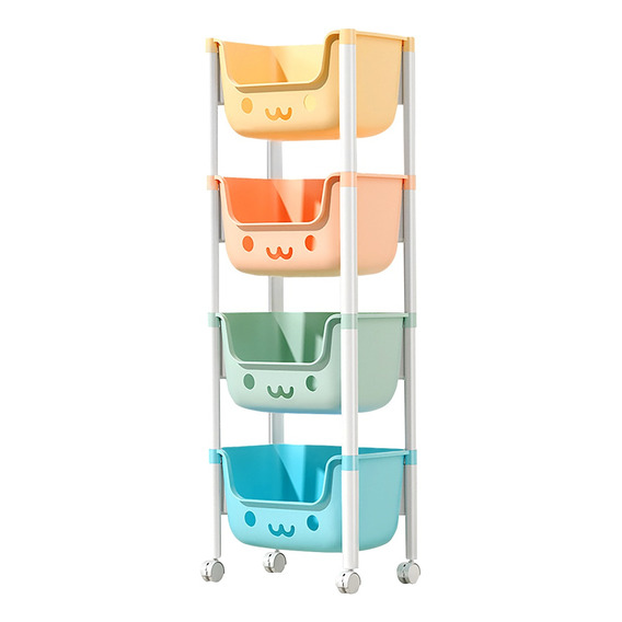Caja Organizadora De Colores Para Transportar Con 4 Estantes