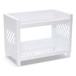 Organizador Idea Doble Piso Plástico Rectangular Colombraro