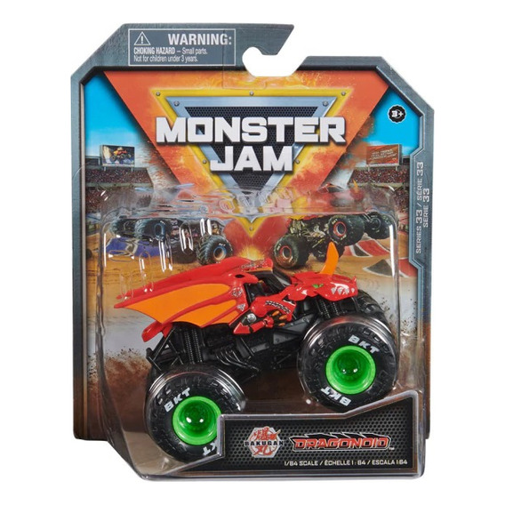 Monster Jam Vehiculo 1.64 Metal Baku Dragonoid Int 6067653