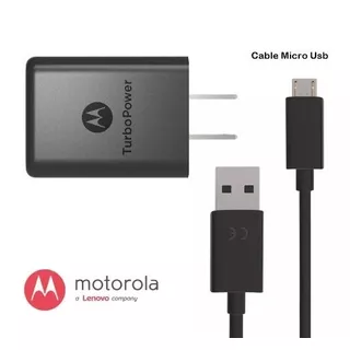 Cargador Motorola Spn5970a De Pared Con Cable Carga Turbo