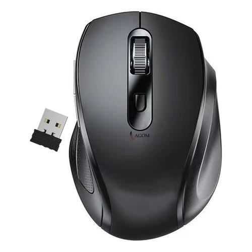 Raton Inalambrico Ergonómico Mouse Bluetooth 2.4g Silencioso Lagom D10 Sensor Segumiento Óptico 10m 1600dpi 4 Botones Para Computadora Laptop Pc Con Receptor Usb Bajo Consumo Alta Eficiencia Precision