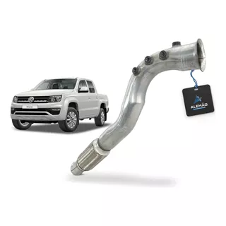 Downpipe Amarok De 3 Polegadas Flexivel Inox Dpf Off Escape