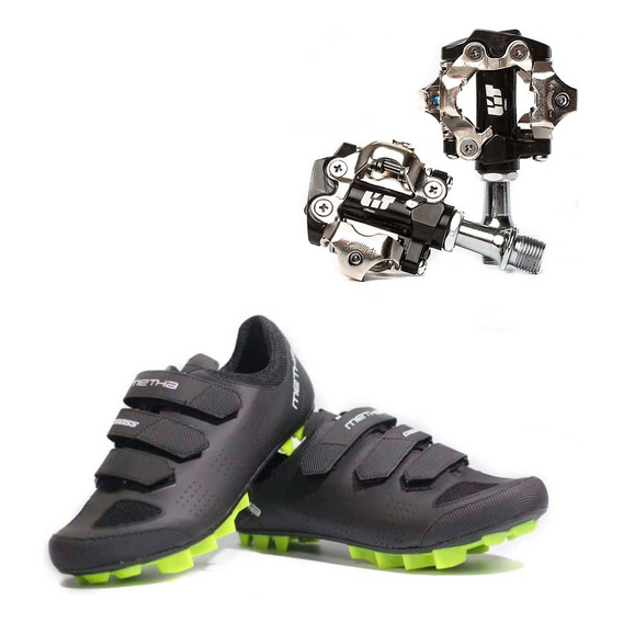 Zapatilla Ciclismo Metha Cross + Pedales Automatico C/calas