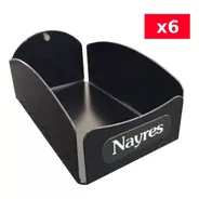 6 X Porta Sobre Azúcar Aderezo Edulcorante Metal Bar Nayres