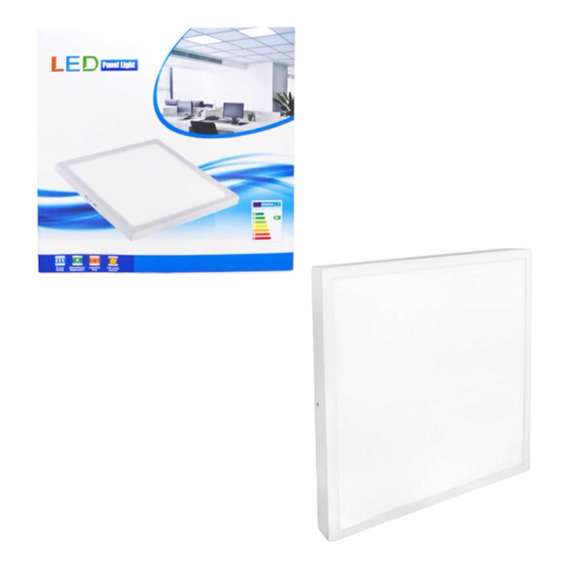 Foco Panel Led 50w Plafón Cuadrado Sobrepuesto 60x60 Cm 220v