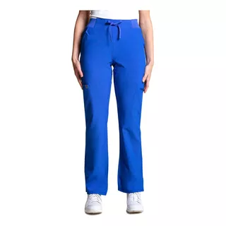 Pantalón Mujer Scorpi S. Stretch Azul Rey Uniformes Clínicos