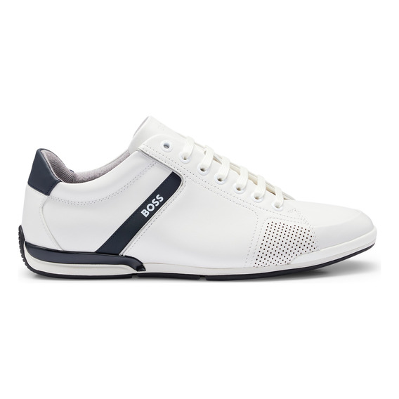 Tenis Para Hombre Boss De Piel Con Forro Antiolores.