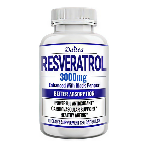 Resveratrol 3000 Mg 120 Cápsulas Original 