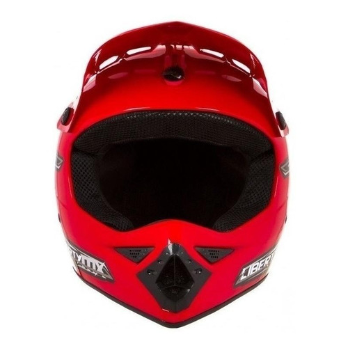 Capacete Para Moto Off Road Pro Tork Liberty Mx Pro Verme Cor Vermelho Desenho Solid Tamanho do capacete 60