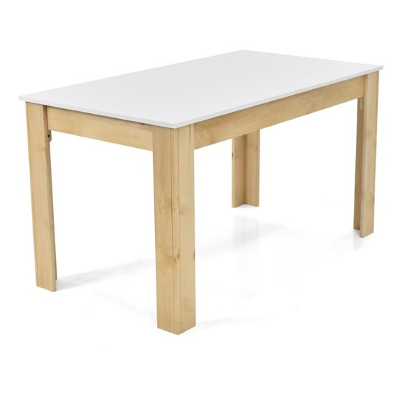 Mesa De Comedor 6p Voru Blanco Natural