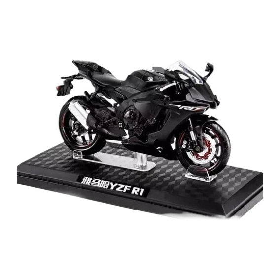 Base Metálica 1:12 Para Motocicleta Yamaha R6 En Miniatura