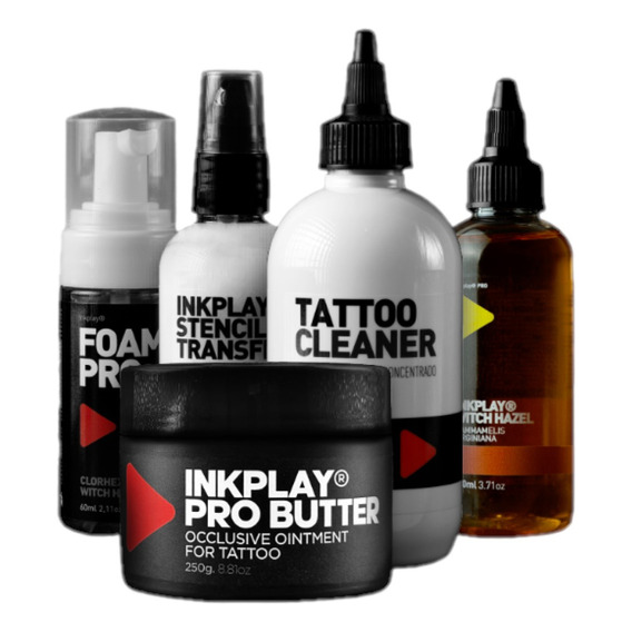 Inkplay Tattoo Pack Pro: Stencil, Cleaner, Foam, Butter